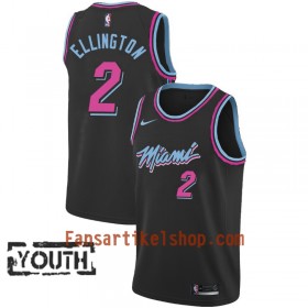 Miami Heat Trikot Wayne Ellington 2 2018-19 Nike City Edition Schwarz Swingman - Kinder
